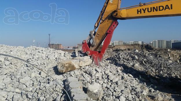 Мощный крашер по бетона на экскаватор